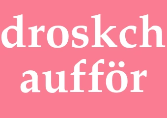 Synonym droskchaufför