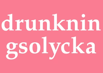 Synonym drunkningsolycka