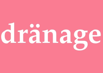 Synonym dränage