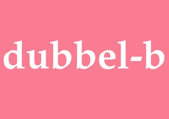 Synonym dubbel-b