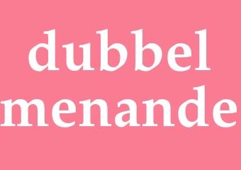 Synonym dubbelmenande