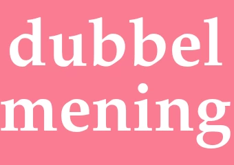 Synonym dubbelmening