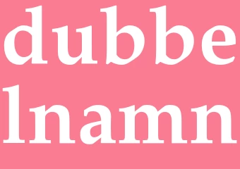 Synonym dubbelnamn