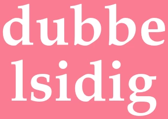 Synonym dubbelsidig