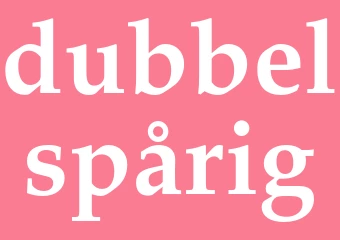 Synonym dubbelspårig