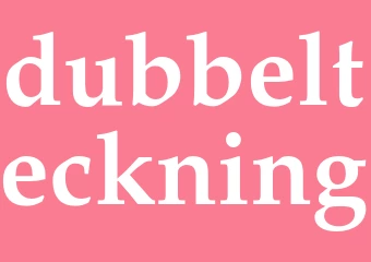 Synonym dubbelteckning