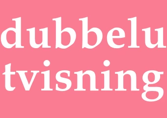 Synonym dubbelutvisning