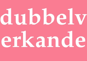 Synonym dubbelverkande