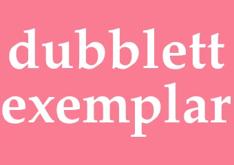 Synonym dubblettexemplar