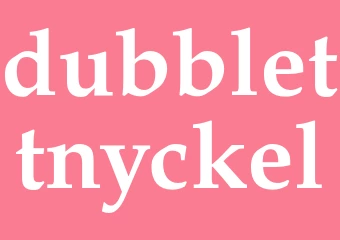 Synonym dubblettnyckel