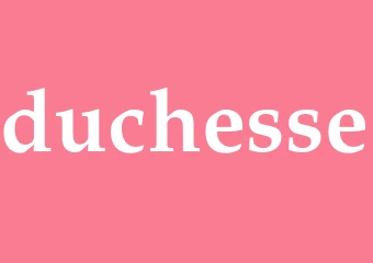Synonym duchesse