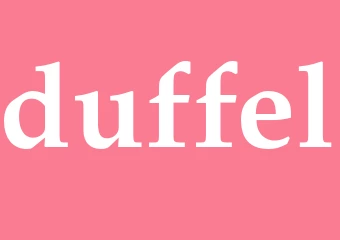 Synonym duffel