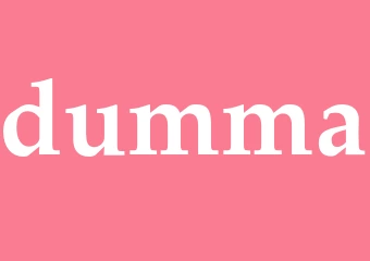Synonym dumma