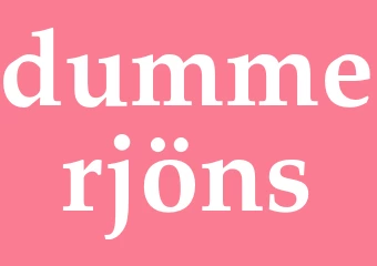 Synonym dummerjöns