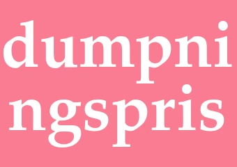 Synonym dumpningspris