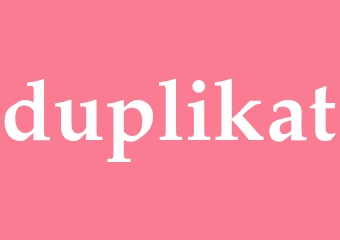 Synonym duplikat