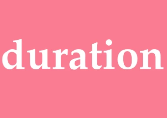 Synonym duration