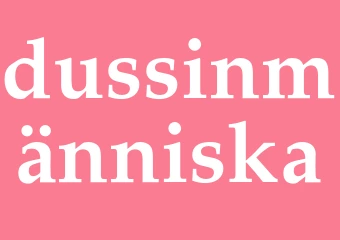 Synonym dussinmänniska