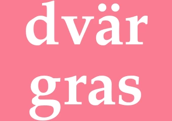 Synonym dvärgras