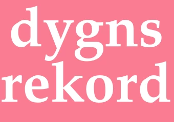 Synonym dygnsrekord