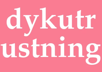 Synonym dykutrustning