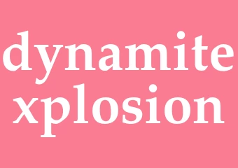 Synonym dynamitexplosion