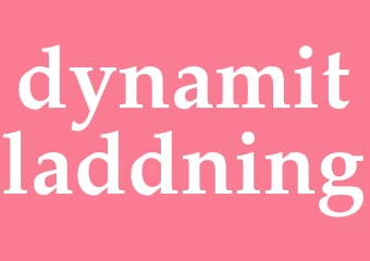 Synonym dynamitladdning