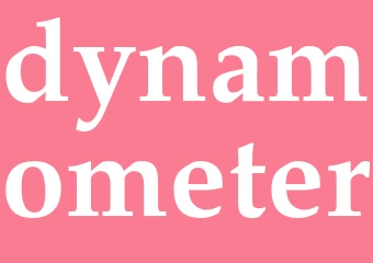 Synonym dynamometer
