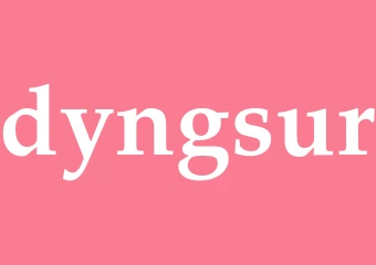 Synonym dyngsur