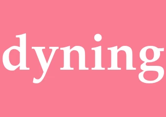 Synonym dyning