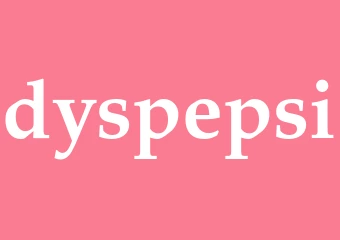 Synonym dyspepsi