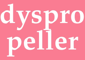 Synonym dyspropeller