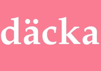 Synonym däcka