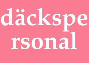 Synonym däckspersonal