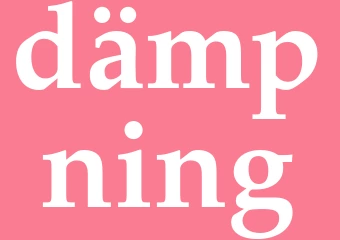 Synonym dämpning