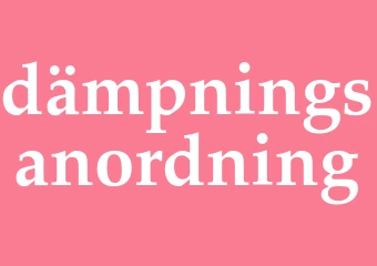 Synonym dämpningsanordning