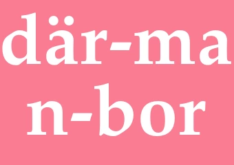 Synonym där man bor