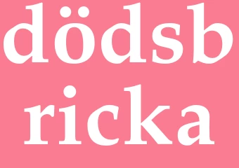 Synonym dödsbricka