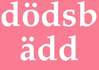 Synonym dödsbädd