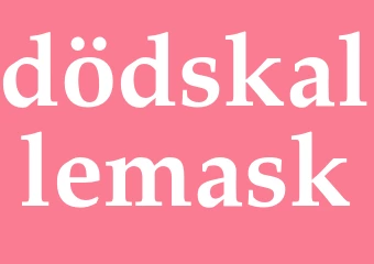 Synonym dödskallemask