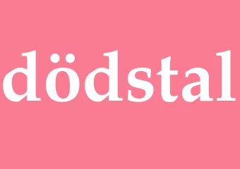 Synonym dödstal