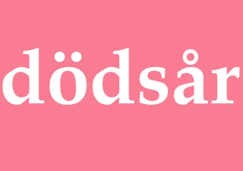 Synonym dödsår