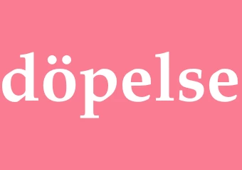 Synonym döpelse