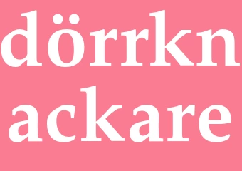 Synonym dörrknackare