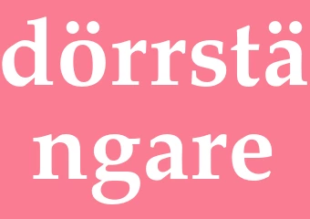 Synonym dörrstängare