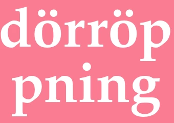 Synonym dörröppning