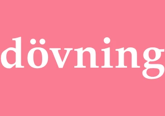 Synonym dövning