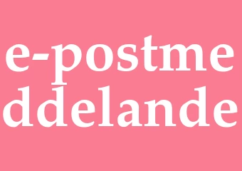 Synonym e-postmeddelande