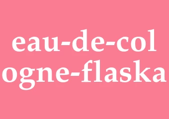 Synonym eau-de-cologne-flaska
