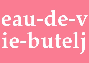 Synonym eau-de-vie-butelj